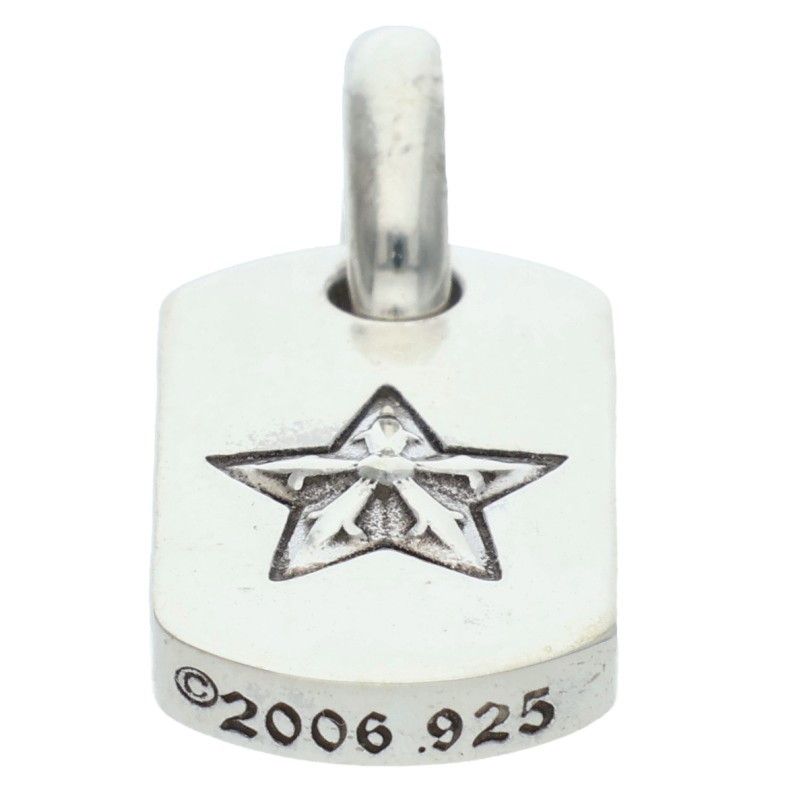 Chrome Hearts D T Tny Star Tiny Dog Tag Charm Silver Pendant — view 5