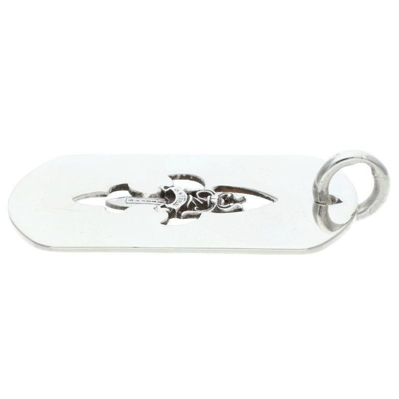 Chrome Hearts Fle Dag Flare Dagger Dog Tag Large Pendant — view 5