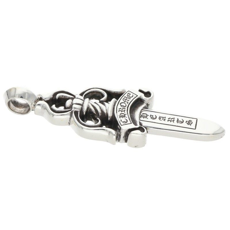 Chrome Hearts Large Dagger Pendant Silver — view 3