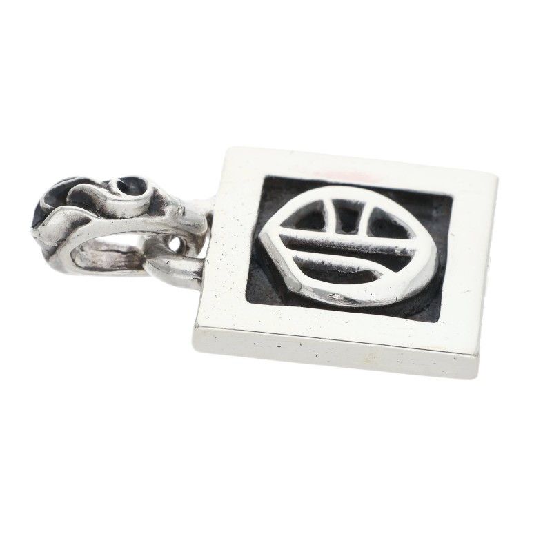 Chrome Hearts Framed Letter Block Silver Pendant — view 3