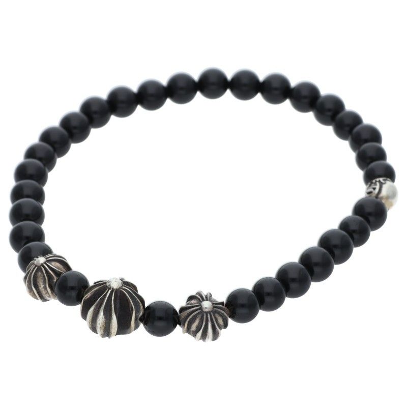 Chrome Hearts 6 Bead Bracelet 6 Black Tourmaline — view 5