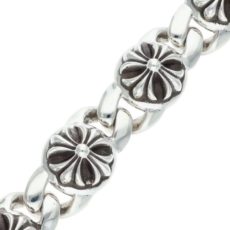 Chrome Hearts Cross Link Silver Bracelet — view 5