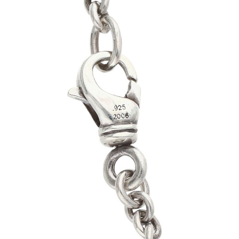 Chrome Hearts Tny CH Tiny CH Cross Chain Silver Bracelet — view 3