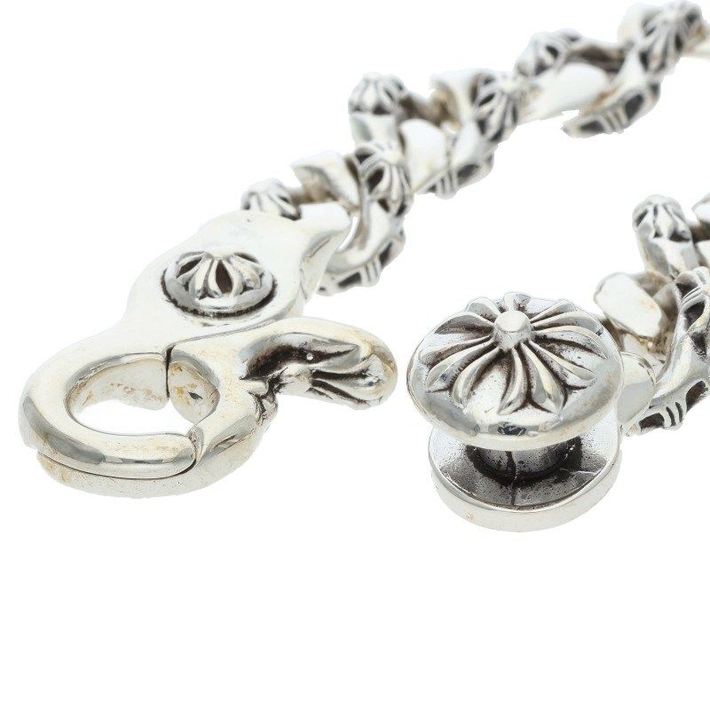 Chrome Hearts Fancy Link Clip Silver Bracelet — view 3