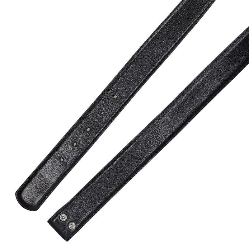 Chrome Hearts 1.5 Strap Scroll Label Rivets Leather Belt — view 3