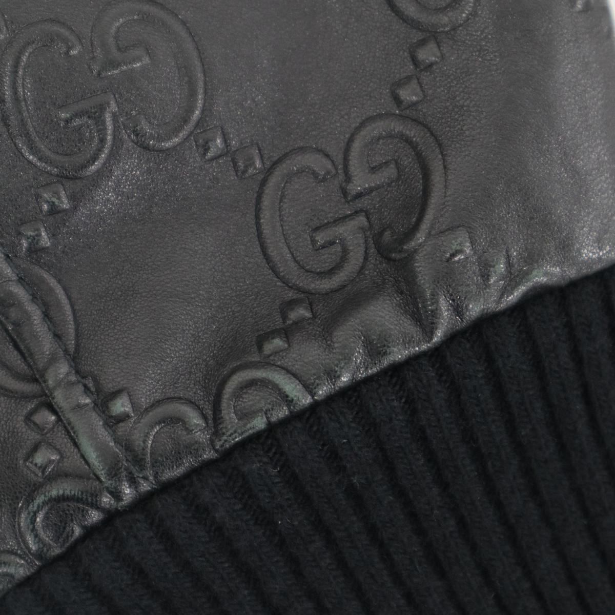 Gucci GG Leather Jacket Black 36 — view 8