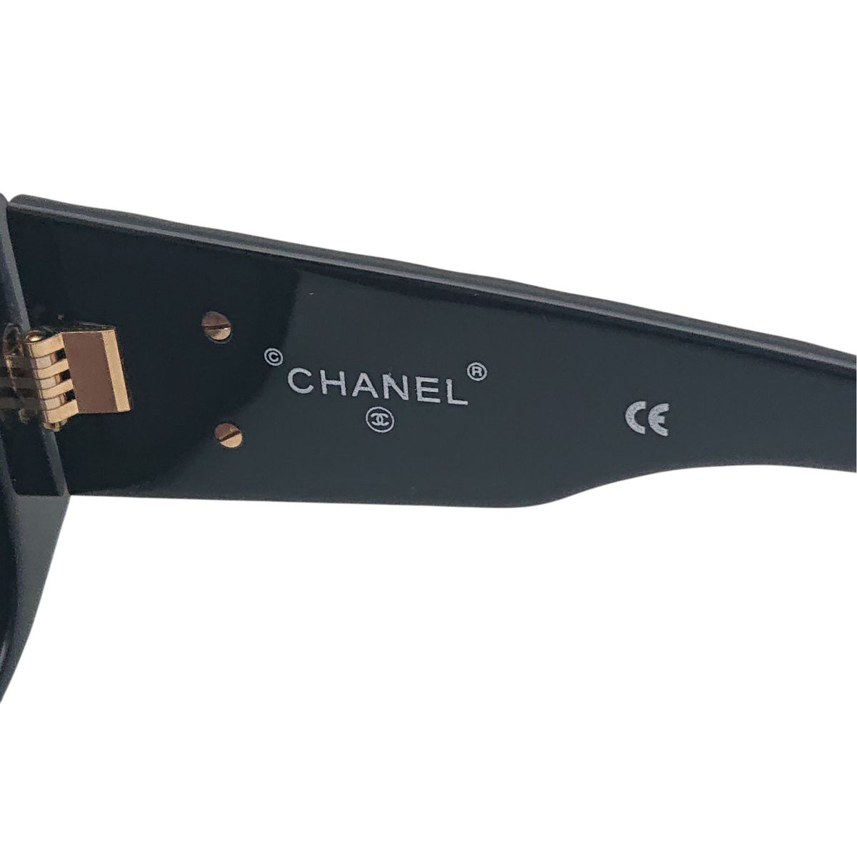 Chanel Sunglasses CC Logo Black Eyewear — view 8