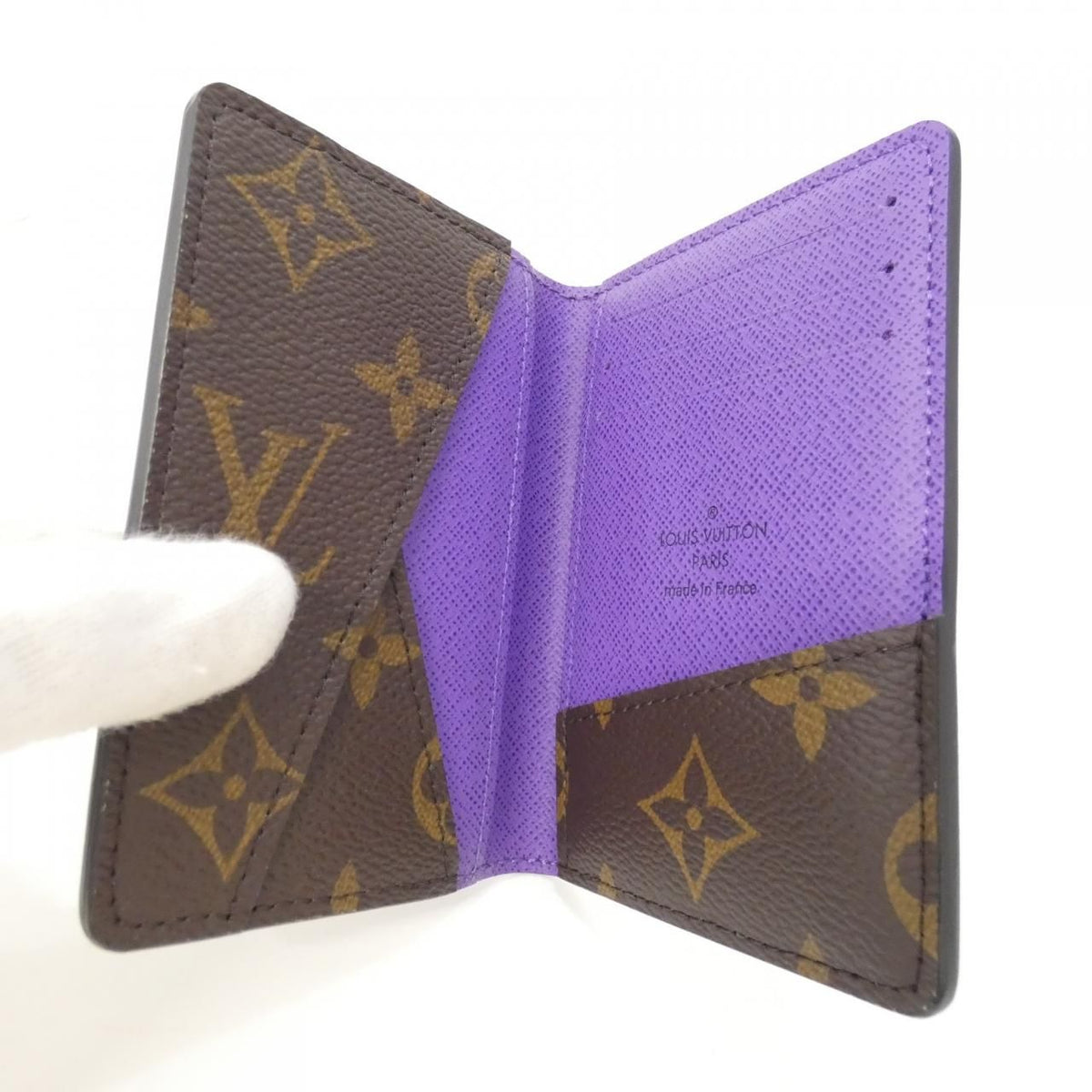 Louis Vuitton Monogram Macassar Pocket Organizer Card Case — view 4
