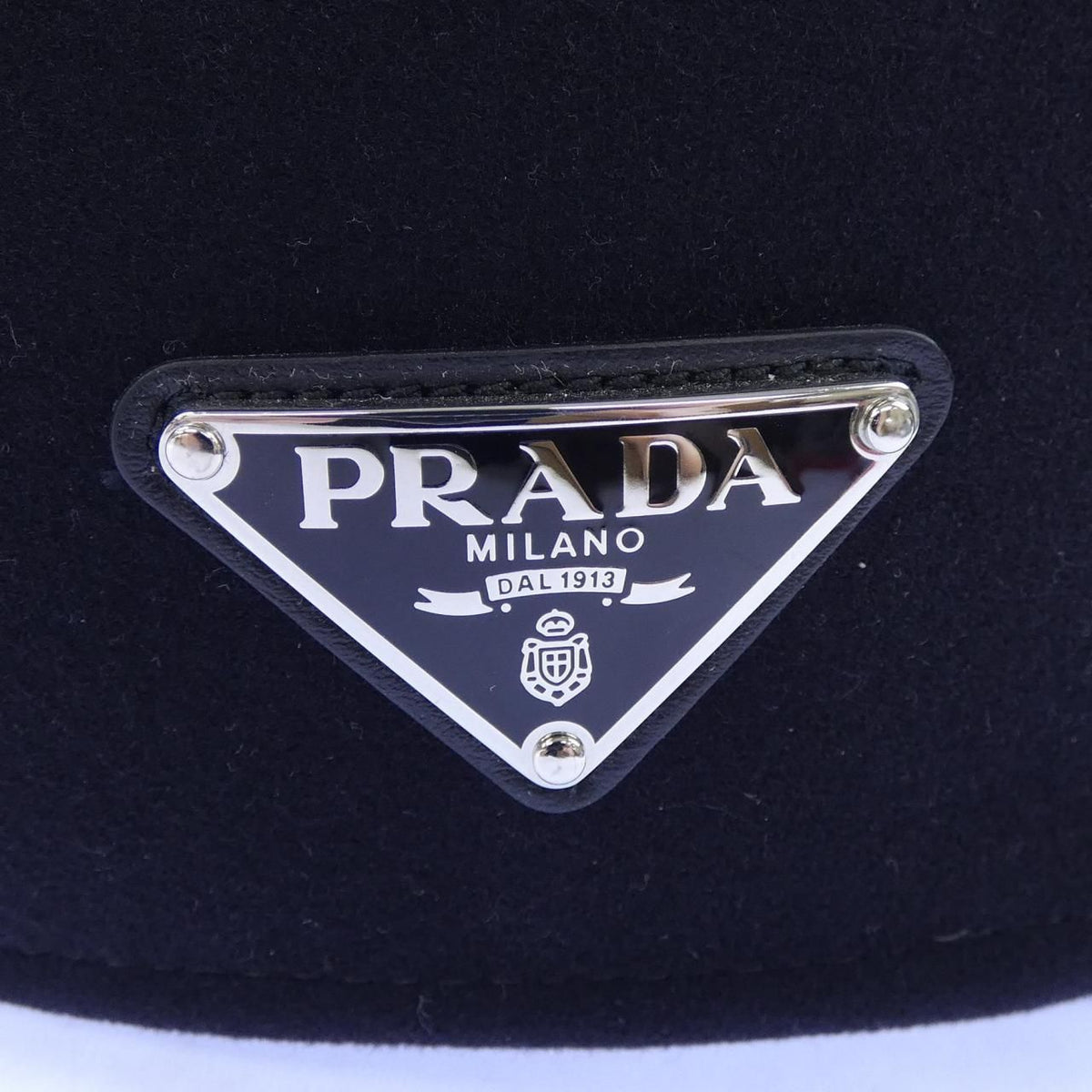 Prada Triangle Logo Cap Hat — view 6