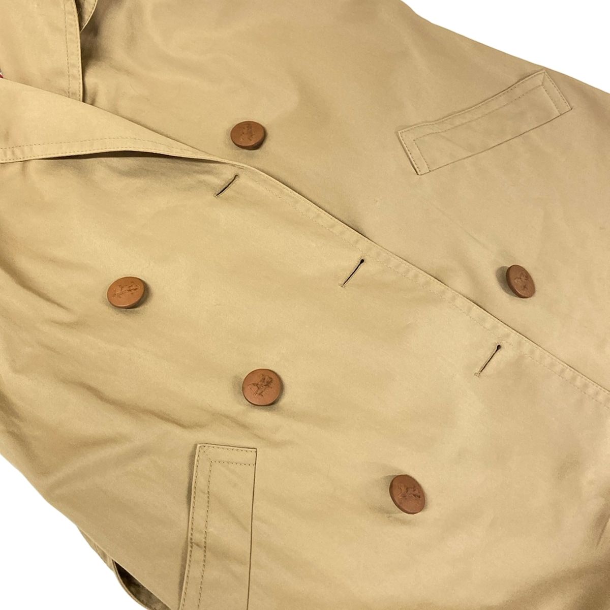 Celine Trench Coat L Beige Cotton 42 — view 8