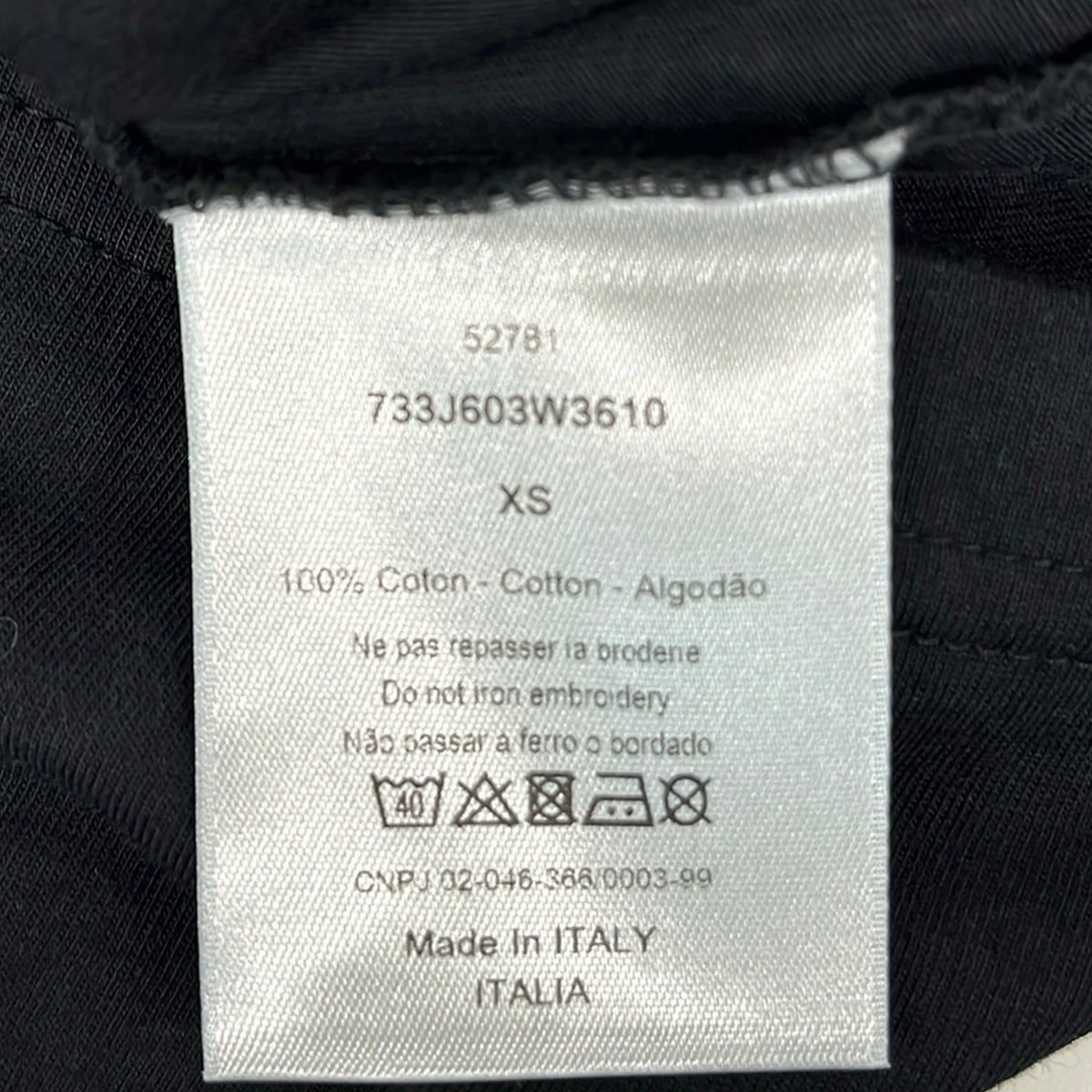 Dior Homme Short Sleeve T-Shirt Black XS — view 4