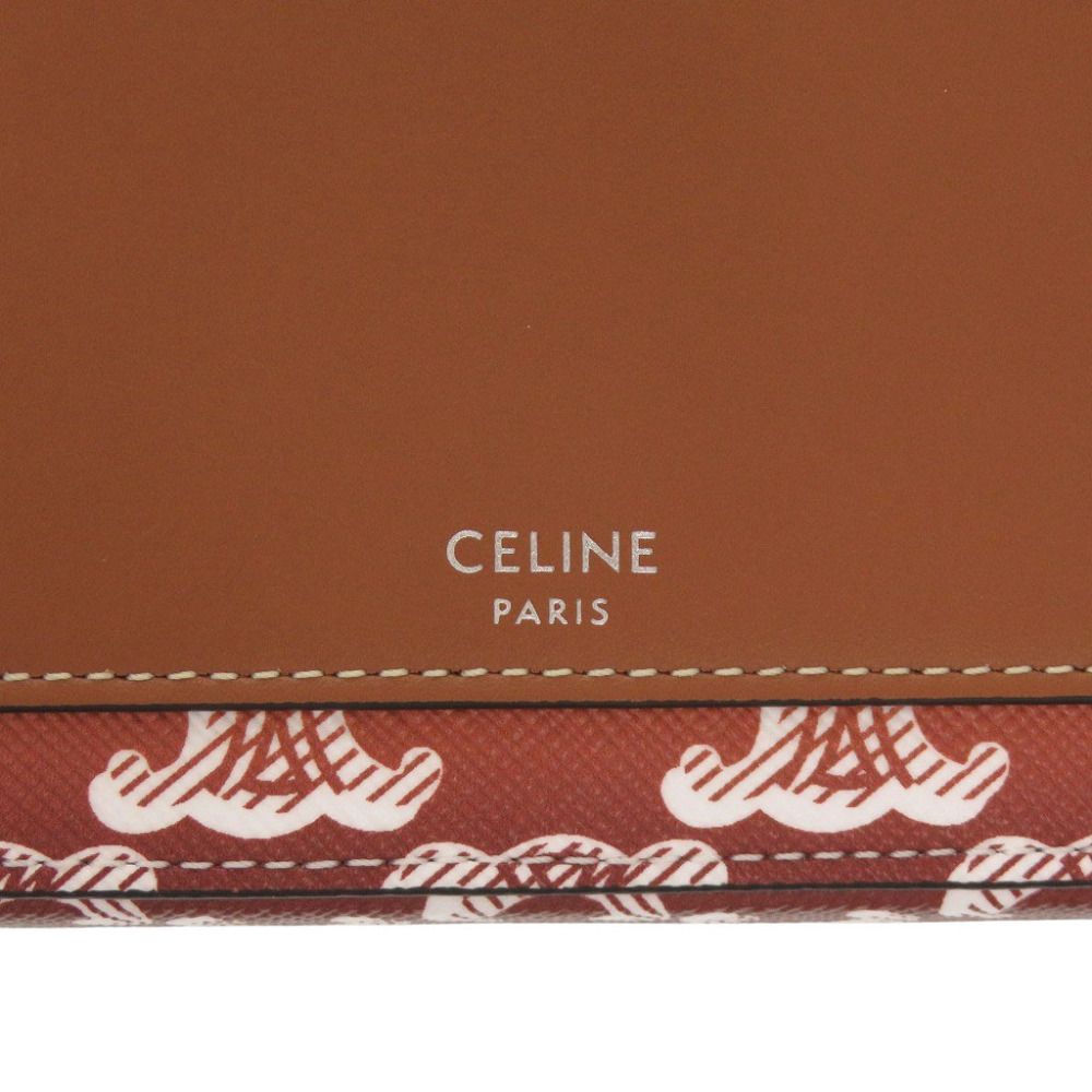Celine Horizontal Pouch Triomphe Canvas Sunset Multicolor Shoulder Bag — view 8