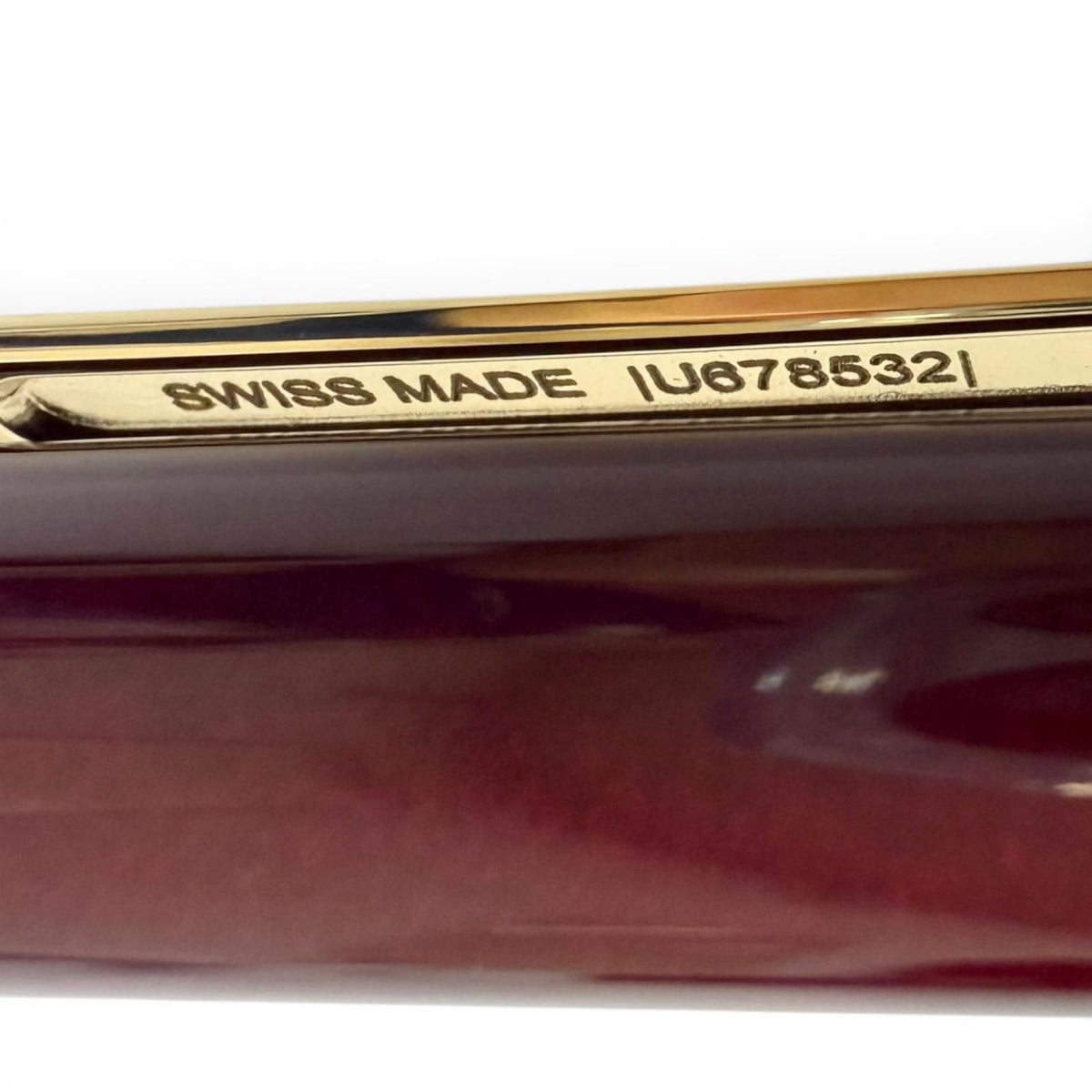 Cartier Santos de Cartier Twist Ballpoint Pen Bordeaux Gold Swiss Made — view 7