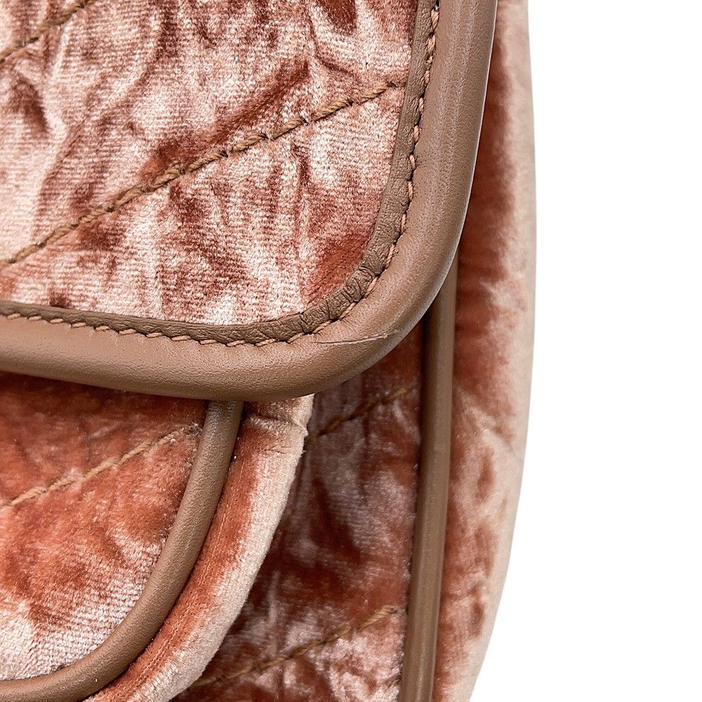 Saint Laurent Paris Chain Shoulder Bag Niki Baby Velvet Leather — view 8