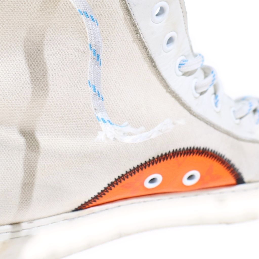 Louis Vuitton Tattoo Line High Top Sneakers Monogram Embroidery Logo White — view 6