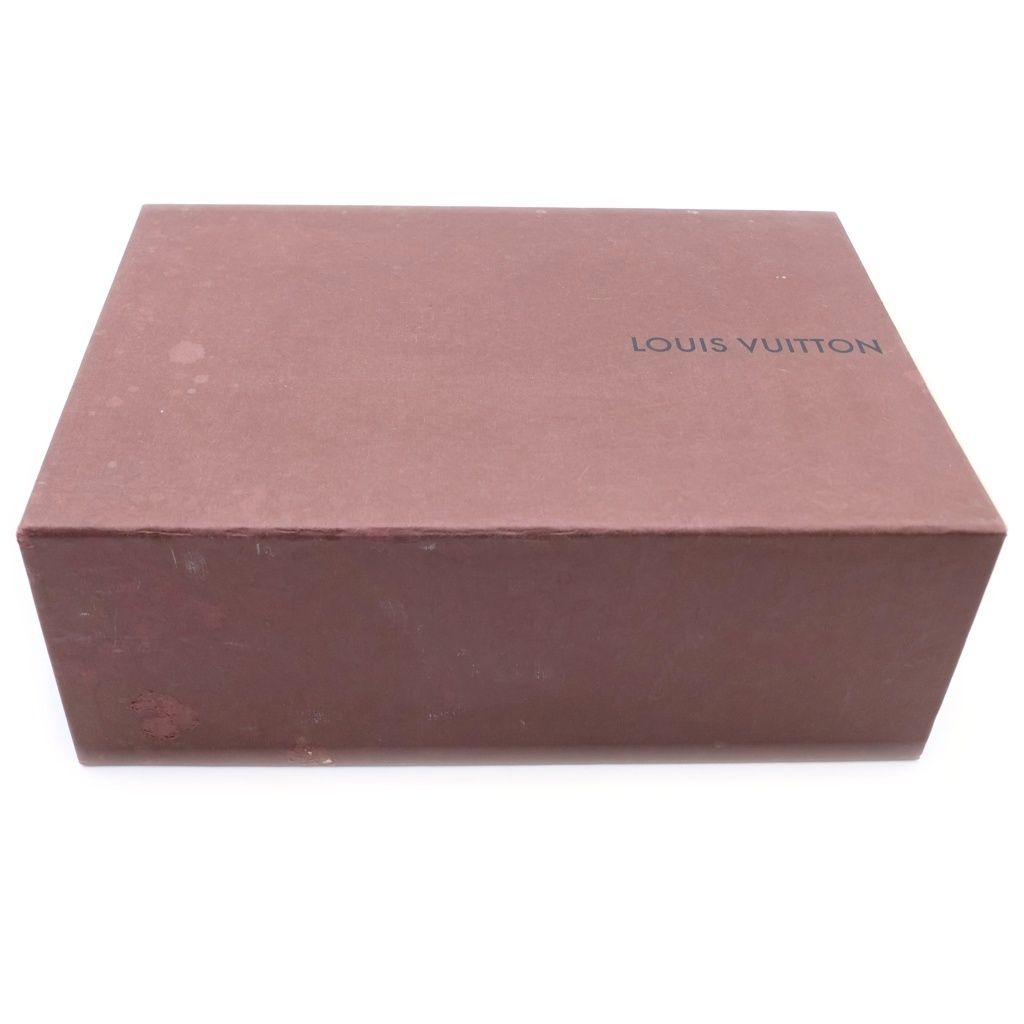 Louis Vuitton Damier Sauvage Calf Hair Logo Cube Heels Pumps Brown — view 7