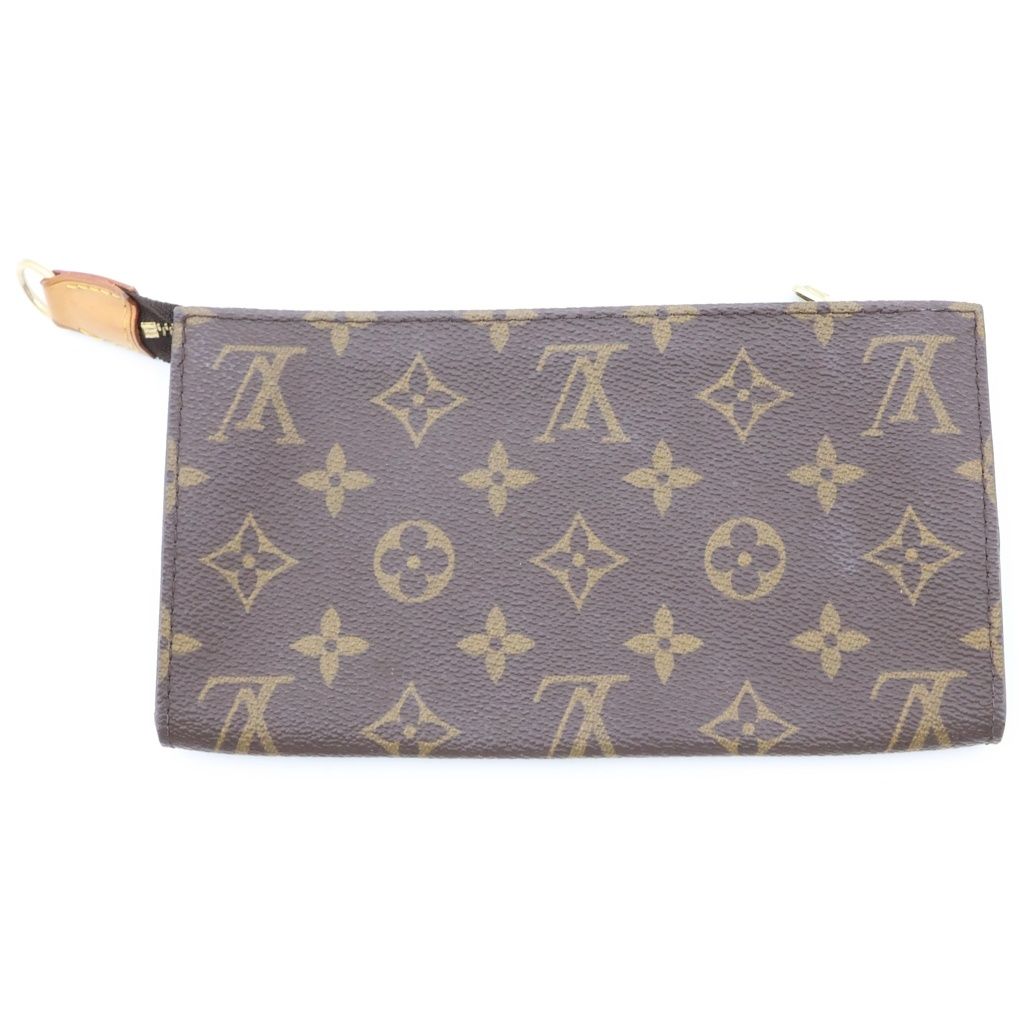 Louis Vuitton Monogram Bucket GM Tote Bag Brown Leather Gold — view 8