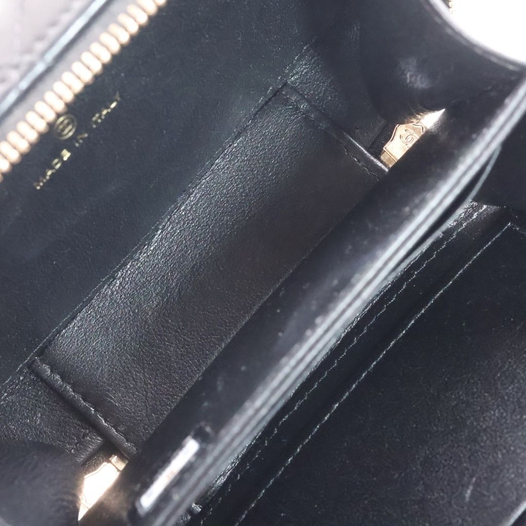 Chanel Small Vanity Chain Shoulder Bag Black — view 8