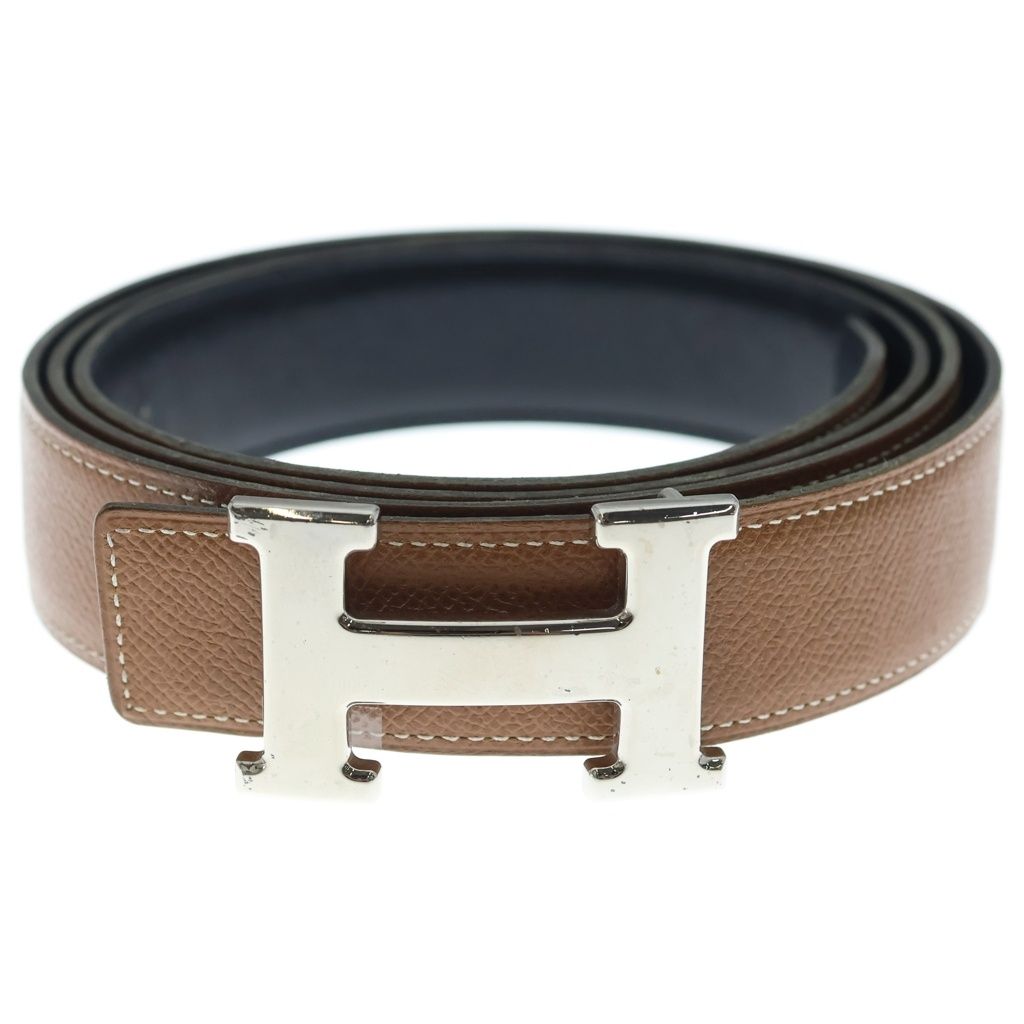 Hermes Constance Belt H Buckle Silver Black Brown — view 6