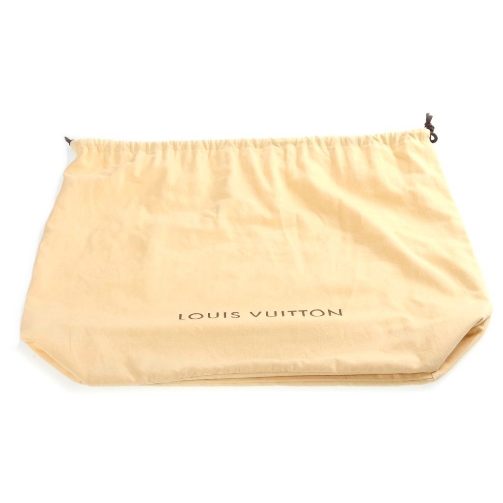 Louis Vuitton Damier Hamted MM Tote Bag Brown Leather Gold — view 8
