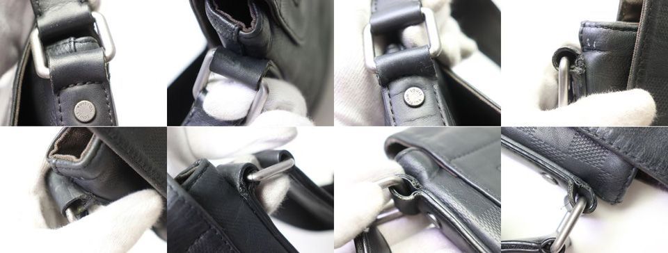 Louis Vuitton Damier Infini District MM Shoulder Bag — view 8
