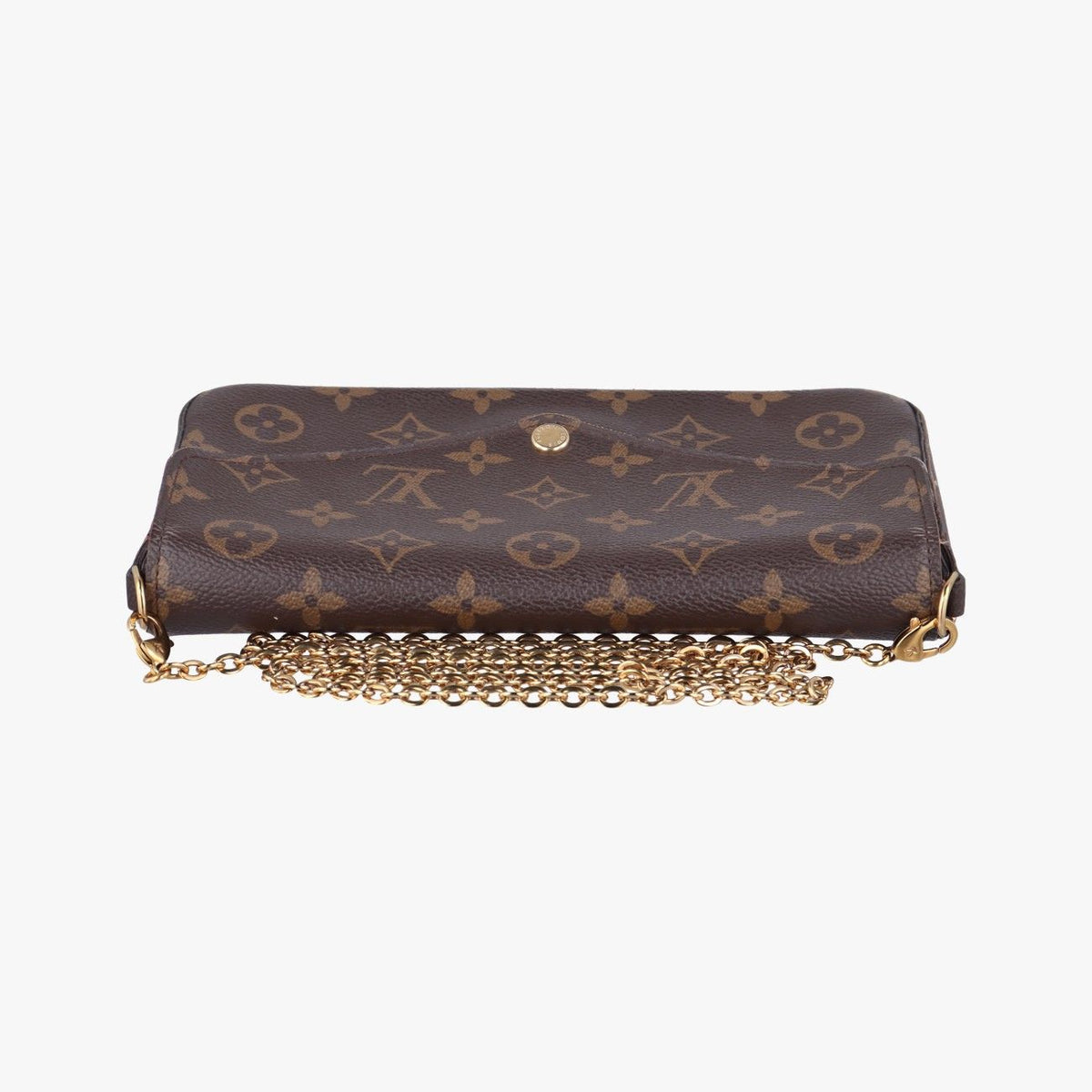 Louis Vuitton Pochette Felicie Monogram Brown Canvas — view 8