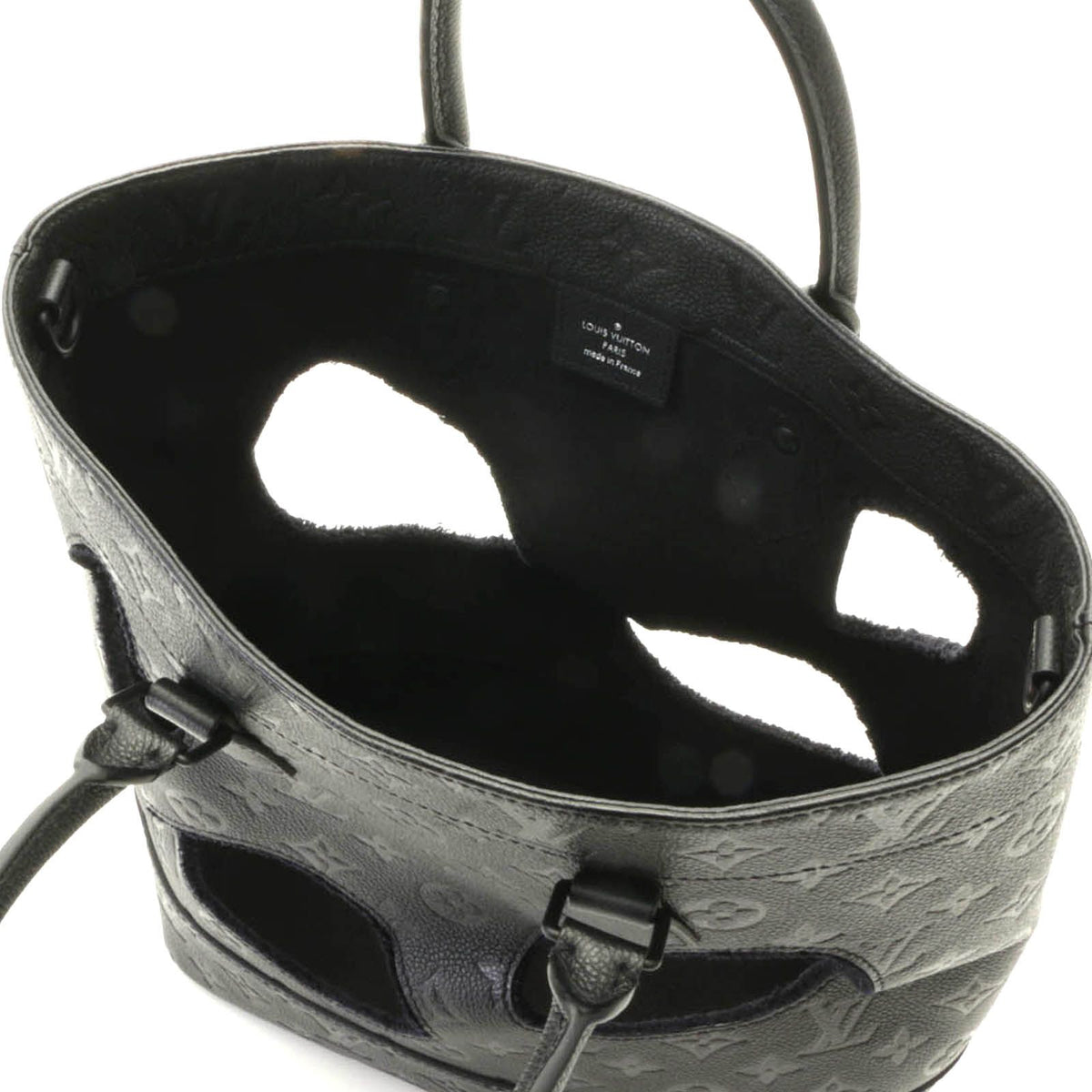 Louis Vuitton with Halls PM Monogram Empreinte Shoulder Bag Noir — view 8