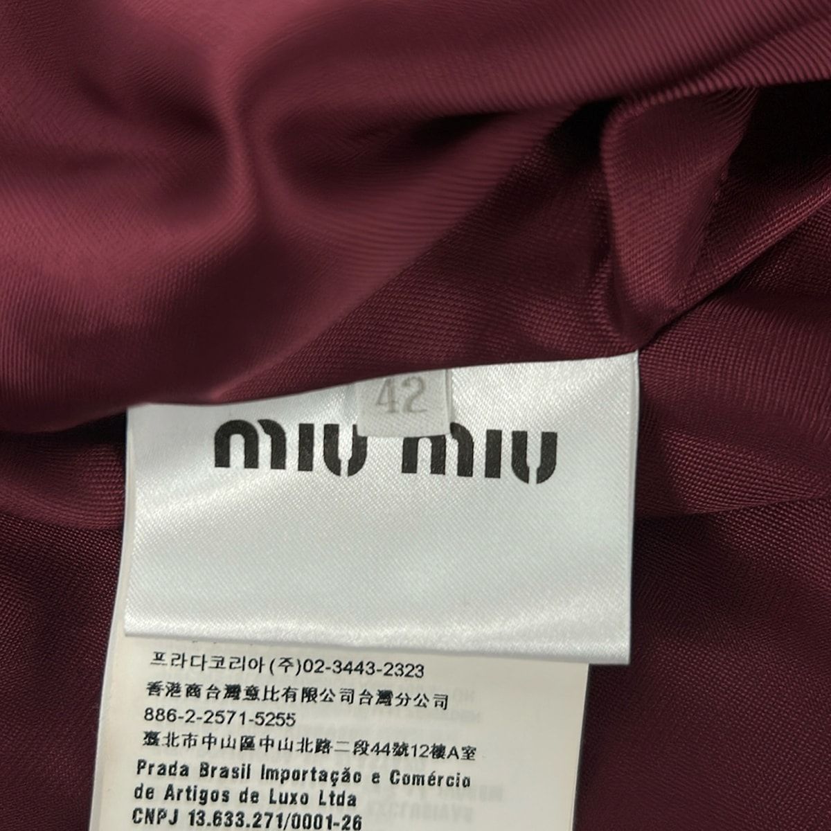 Miu Miu Jacket M Navy Pink Beige 42 — view 5