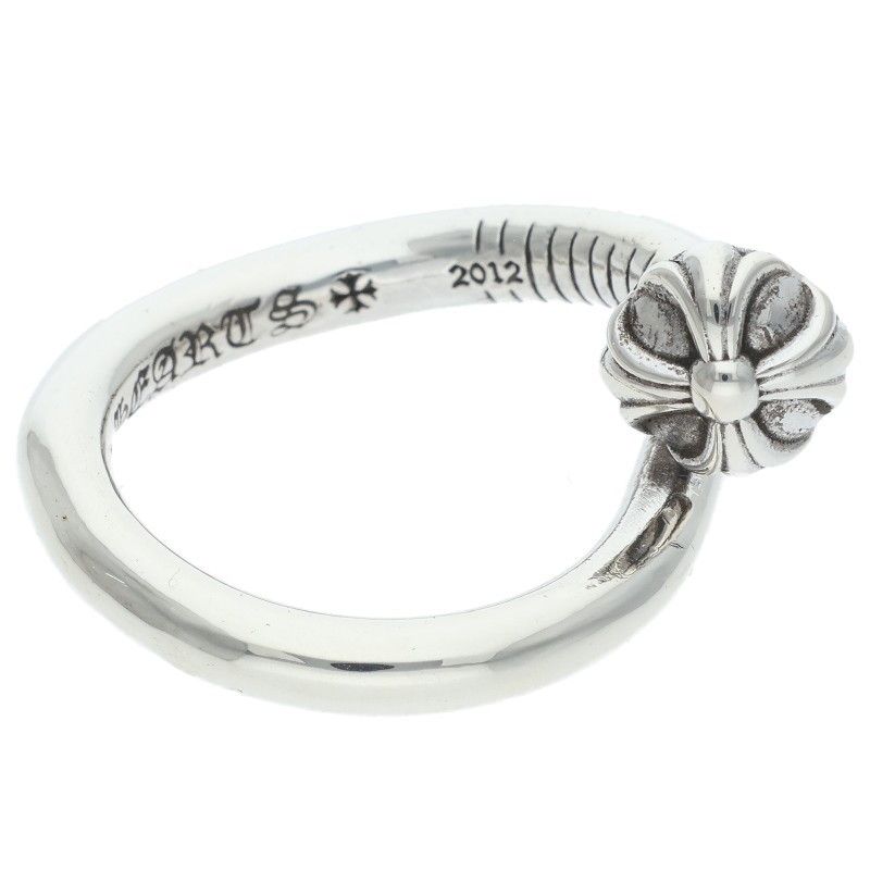 Chrome Hearts Nail Crsball Cross Ball Silver Ring — view 5