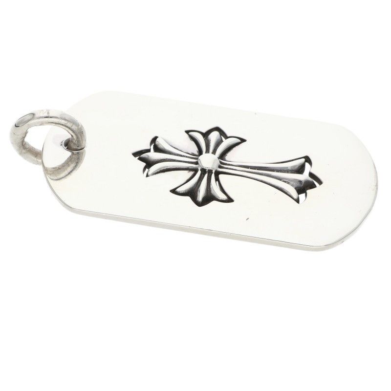 Chrome Hearts Tny Cutout Tiny Cross Large Dog Tag Pendant — view 3