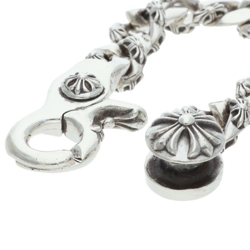 Chrome Hearts Fancy Link Clip Silver Bracelet — view 3