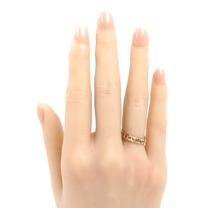 Tiffany & Co 18k Pink Gold T True Narrow Ring — view 7