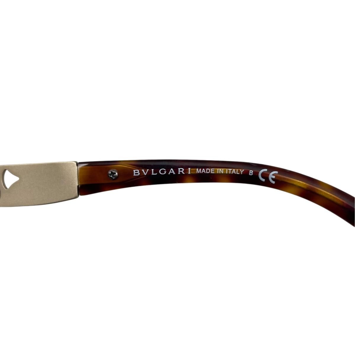 Bvlgari Sunglasses Oversized Butterfly Tortoiseshell Gold Eyewear — view 8