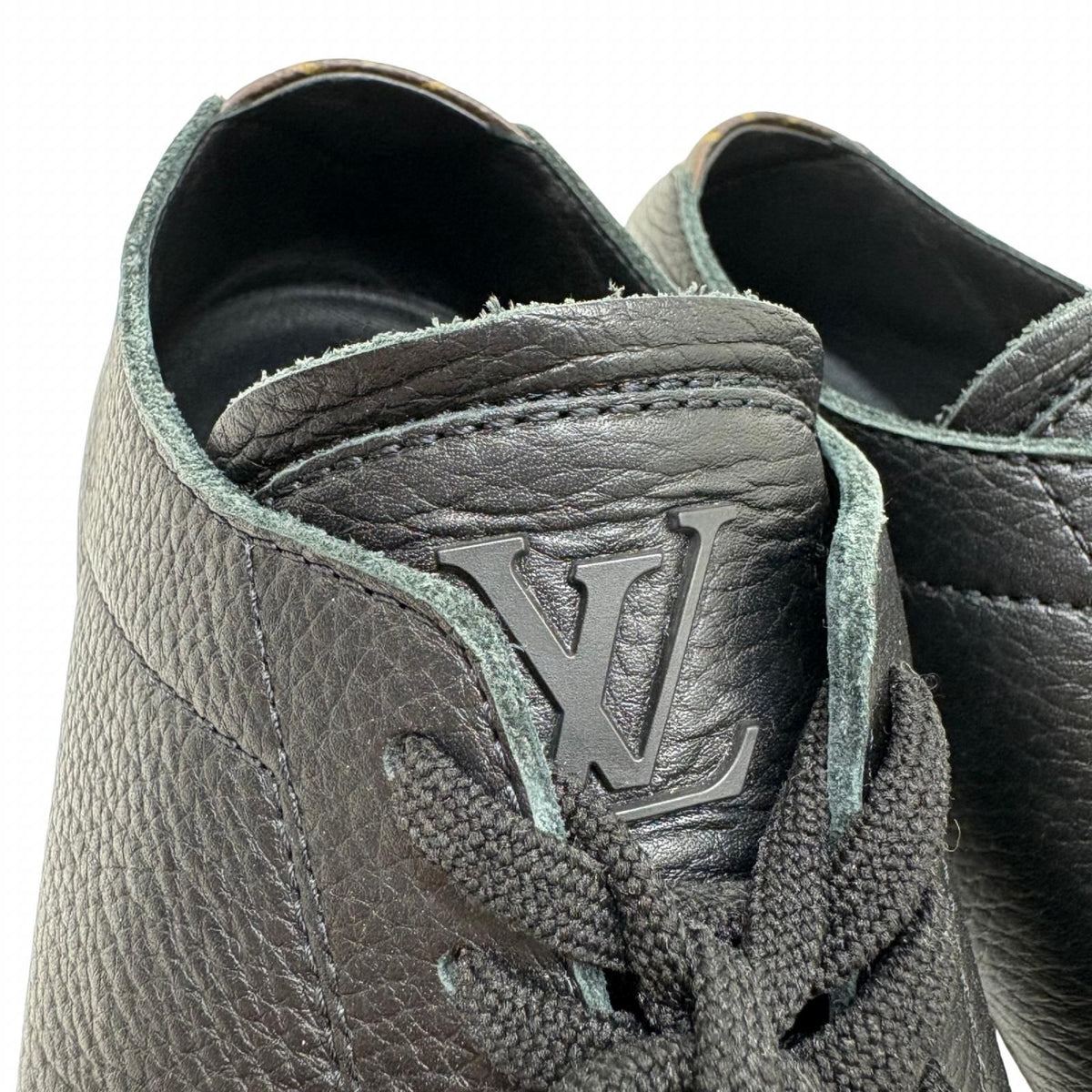 Louis Vuitton Sneakers 7 Black Brown Leather Monogram Rubber — view 8
