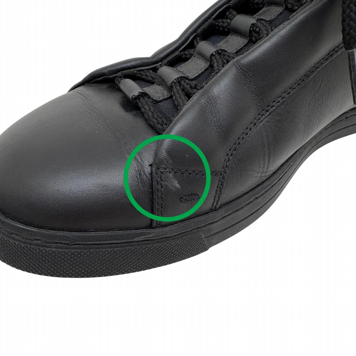Fendi Bugs Monster Sneakers 7 Black Leather — view 8