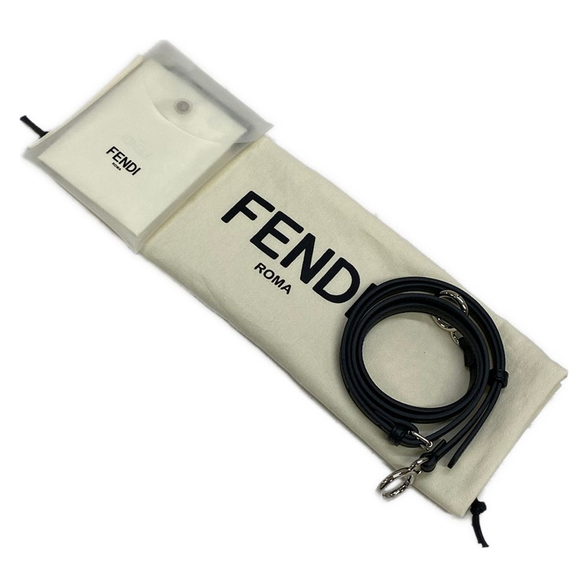 Fendi Handbag Peekaboo Iconic Small Clear Black Plastic Handle Zucca Pattern — view 8