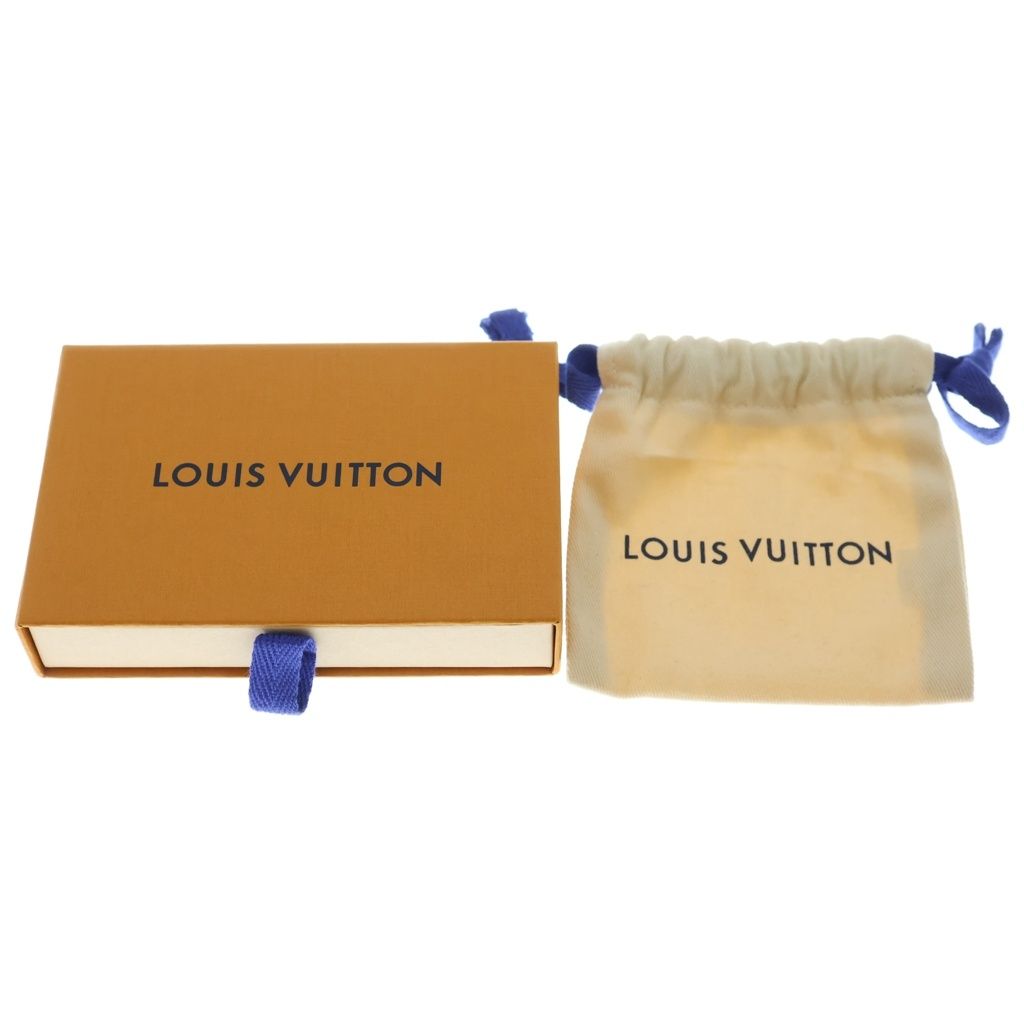 Louis Vuitton LV Blue Leather Bracelet Pink Gold — view 6