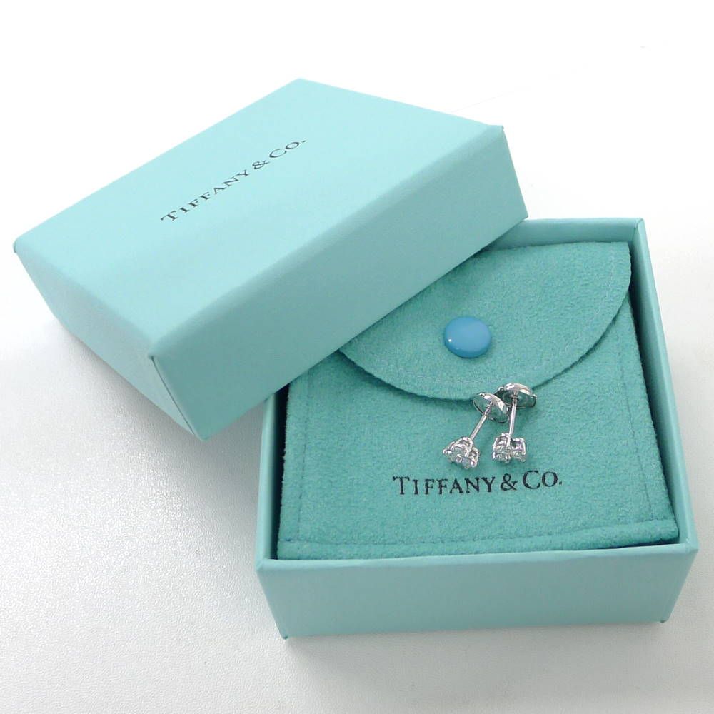 Tiffany & Co Aria Diamond Earrings Platinum — view 6