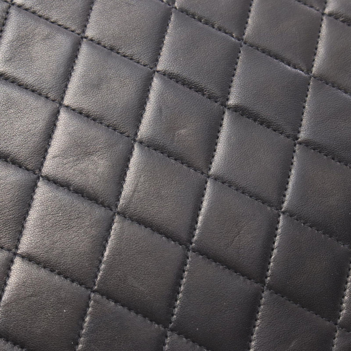 Chanel Shoulder Bag Quilted Black Lambskin Push Lock Chain — view 8