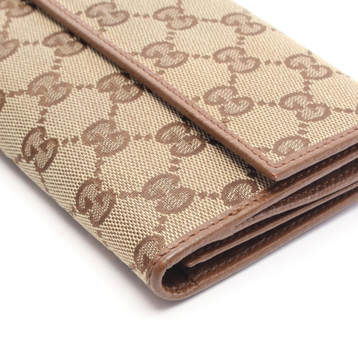 Gucci Snap Wallet GG Canvas Beige Brown — view 7