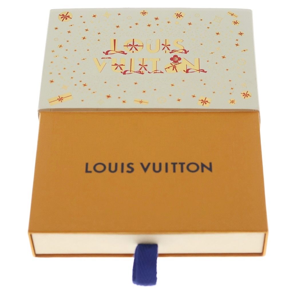 Louis Vuitton LV Blue Leather Bracelet Red Gold — view 6