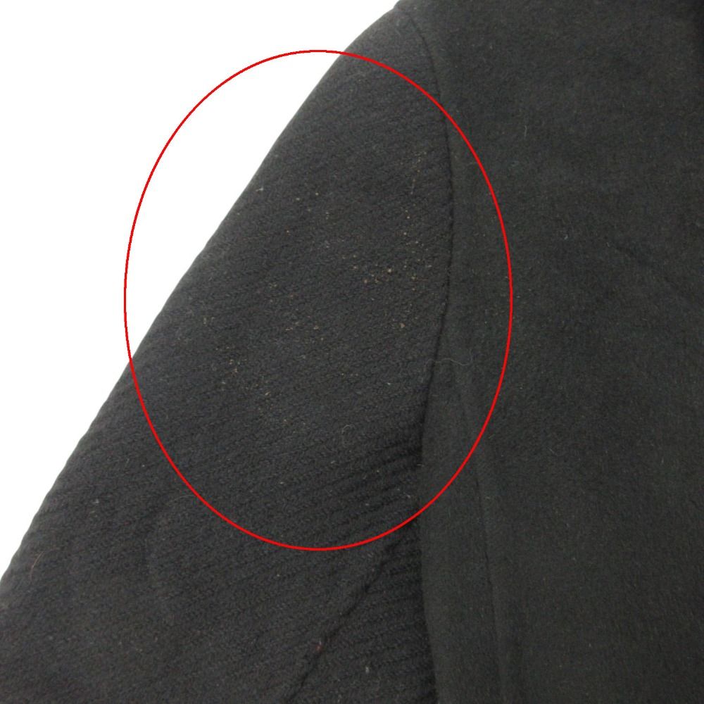 Prada Soutien Collar Coat Archive Wool Alpaca Long Black — view 8