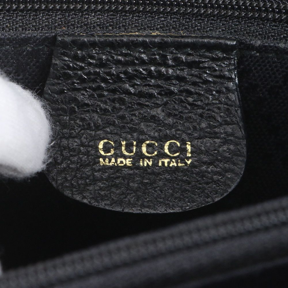 Gucci Vintage Bamboo Leather 2-Way Shoulder Bag Crossbody — view 8