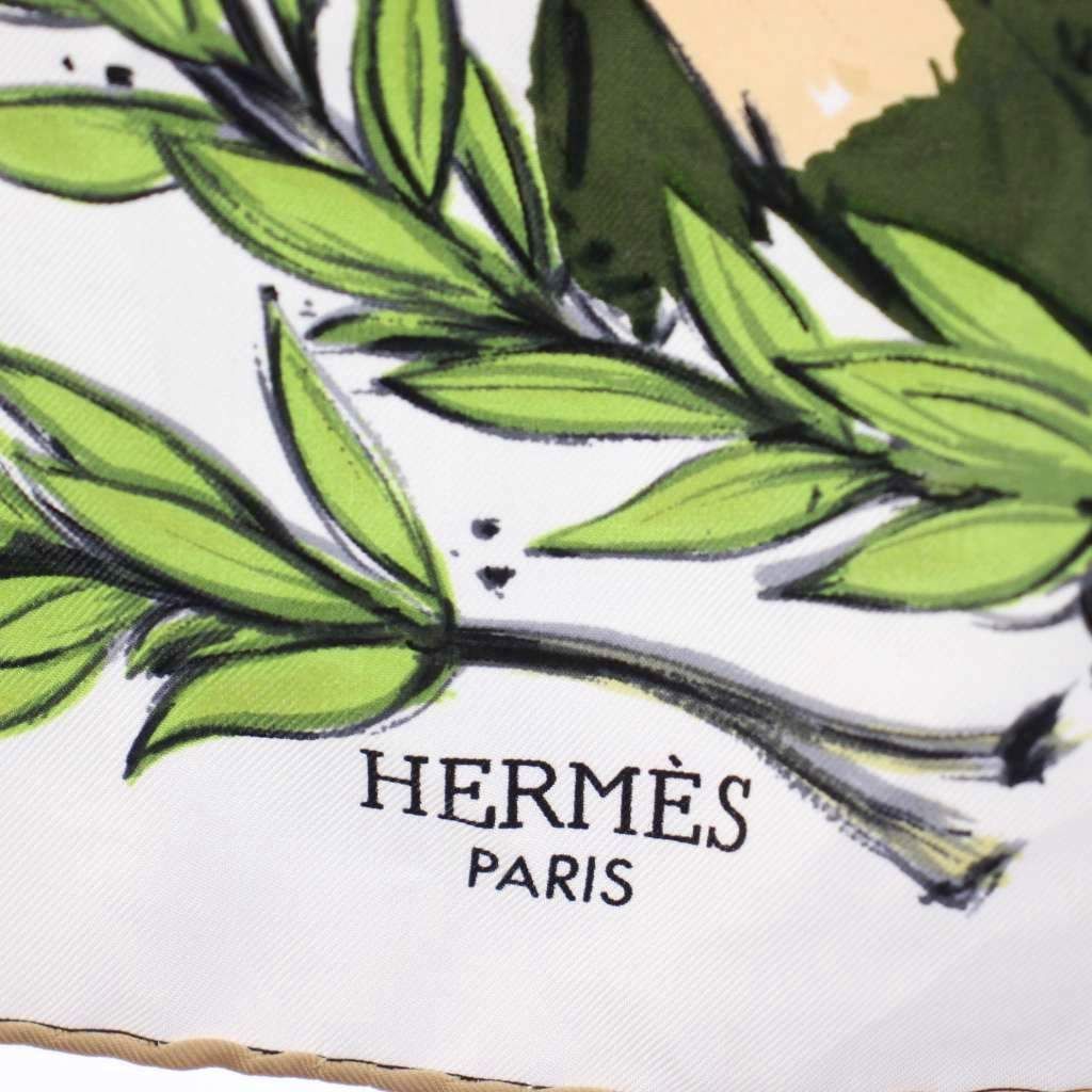 Hermes Scarf Carre 90 Chantilly Lee Racecourse All Over Print Multicolor — view 8