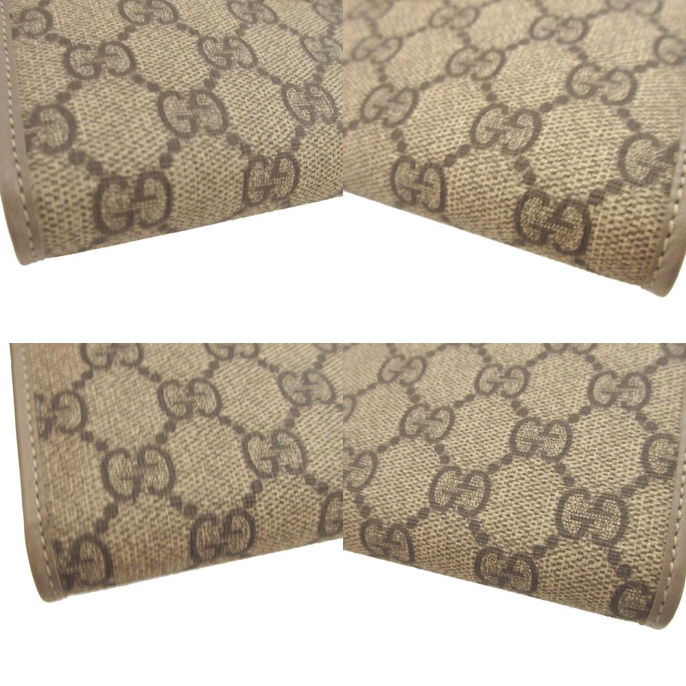 Gucci GG Supreme Leather Gray Bifold Wallet — view 8