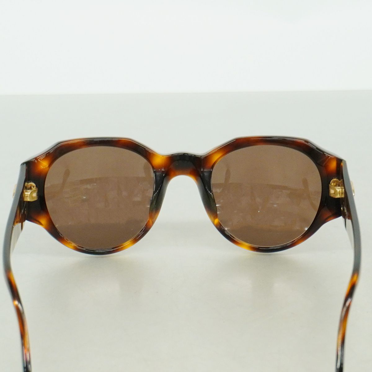 Chanel Sunglasses Acetate Brown Champagne Gold Eyewear — view 7