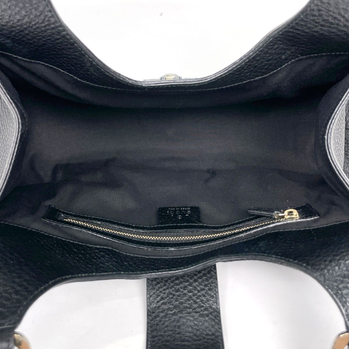 Gucci Shoulder Bag G Logo Leather Black — view 7