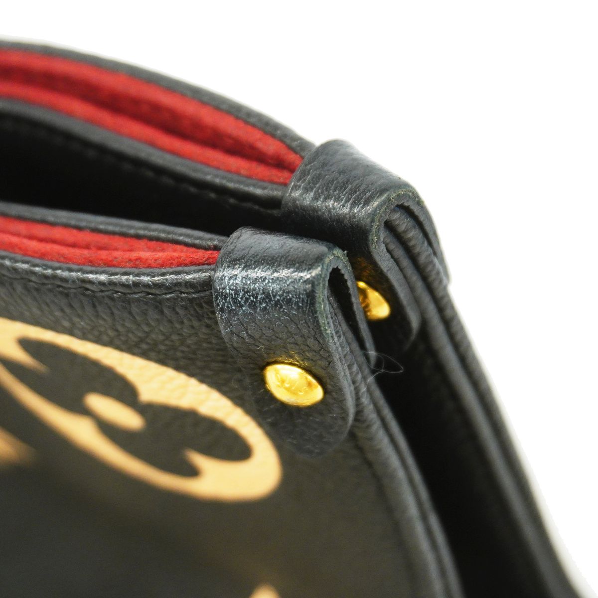 Louis Vuitton Tote Bag Monogram Empreinte Bicolor On The Go MM Black Beige 2-Way — view 8