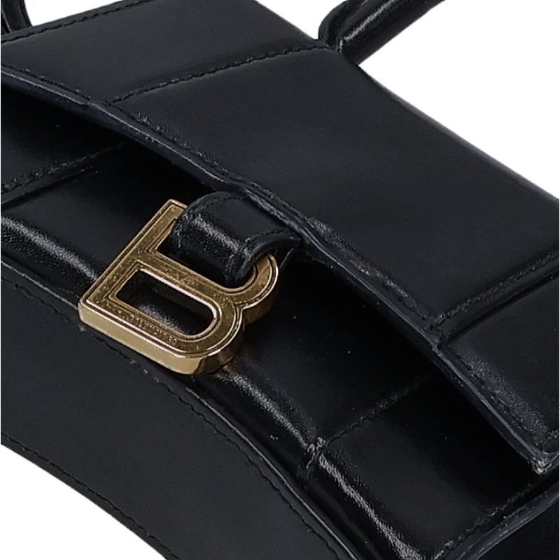 Balenciaga Hourglass Leather Handbag XS — view 5
