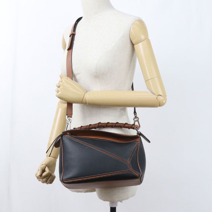 Loewe 2-Way Puzzle Small Handbag Calfskin — view 8